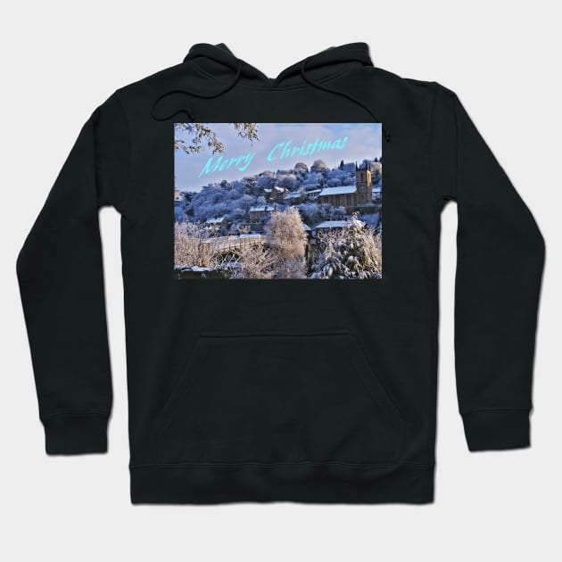 Ironbridge Village Winter Scene Hoodie by jalfc46